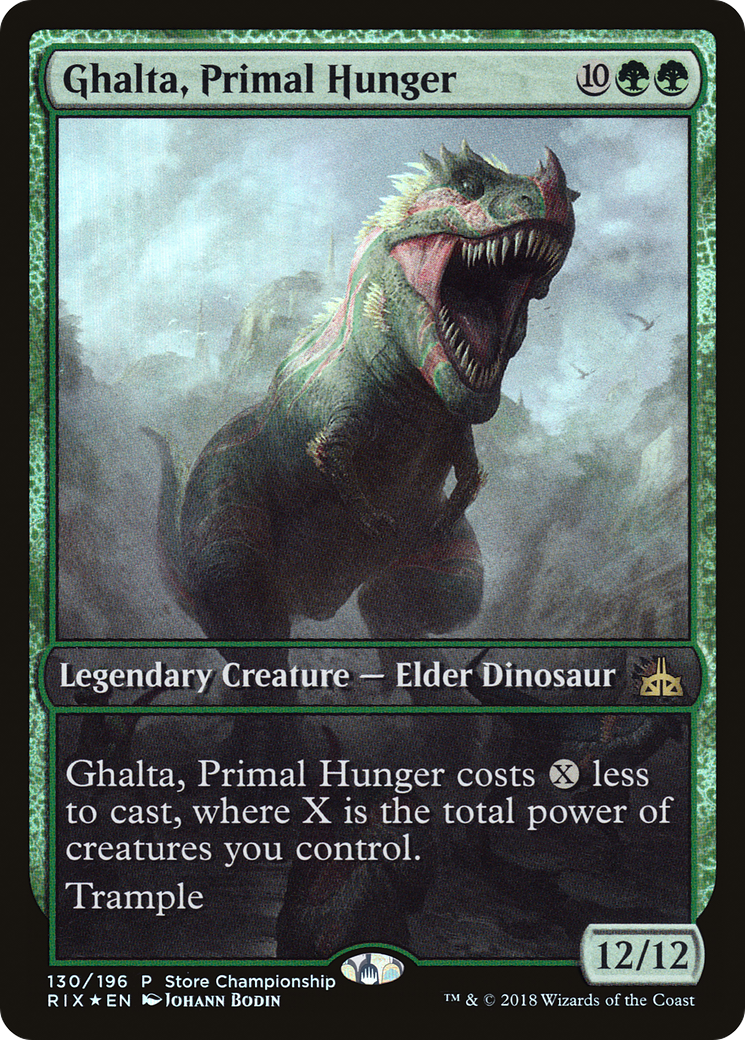 Ghalta, Primal Hunger (GAME-130) - Rivals of Ixalan Promos Foil