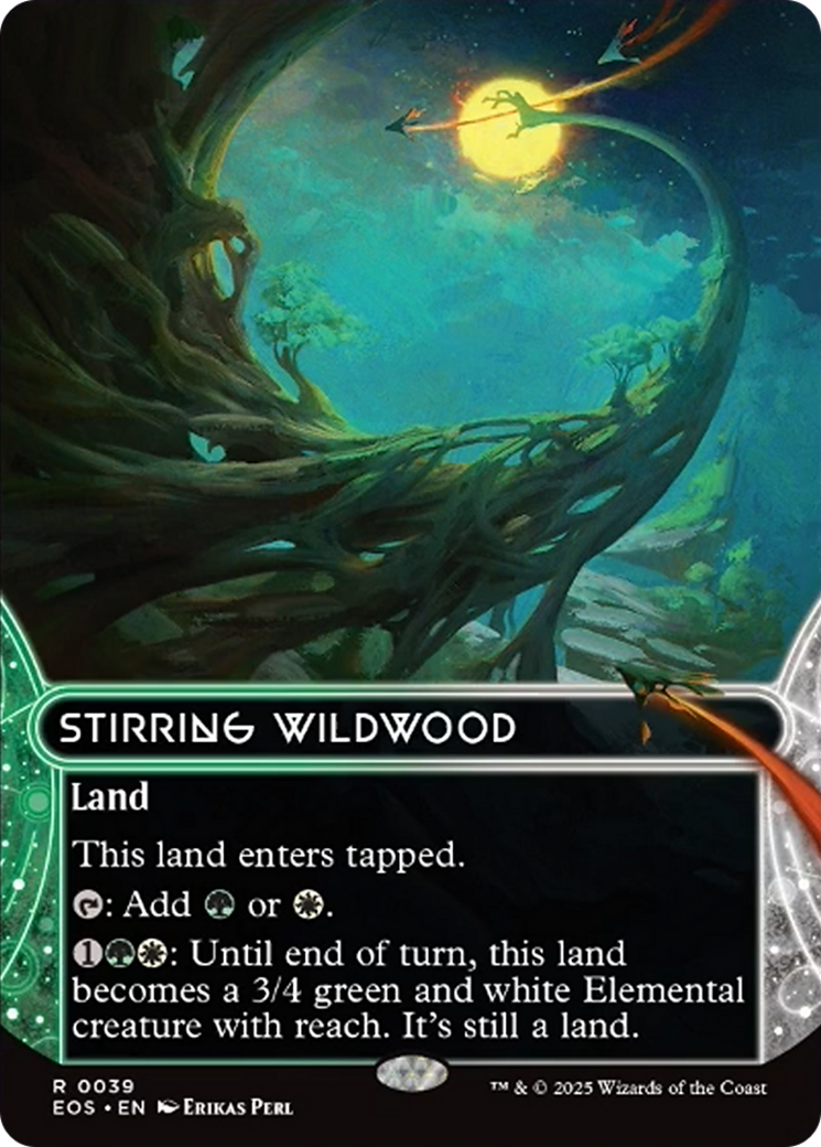 Stirring Wildwood (0039) (Borderless) [Edge of Eternities: Stellar Sights] | The CG Realm