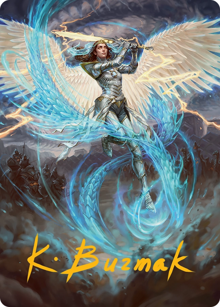 Elspeth, Storm Slayer Art Card (49/54) [Tarkir: Dragonstorm Art Series] | The CG Realm