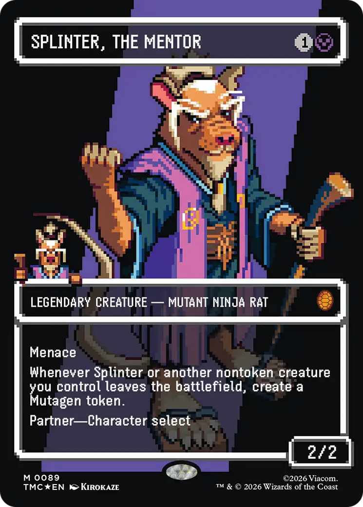 Splinter, the Mentor (0089) (Borderless) [Teenage Mutant Ninja Turtles Commander] | The CG Realm