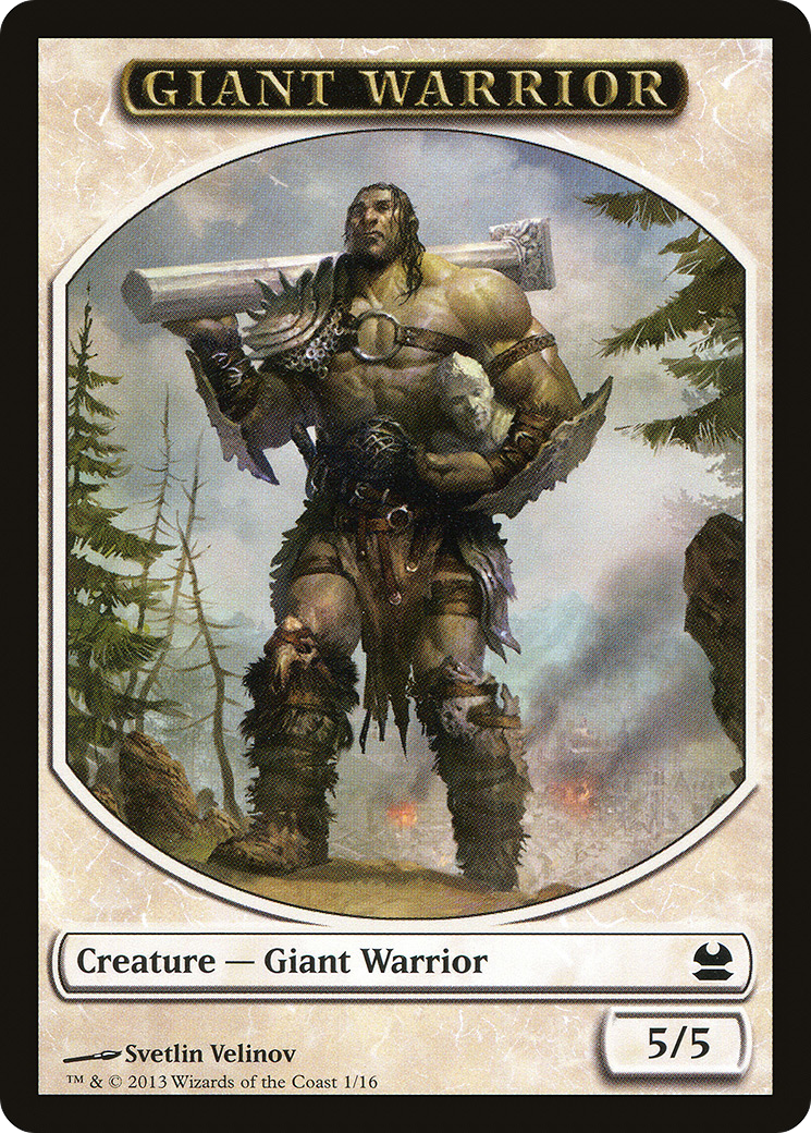 Giant Warrior Token (MMA-001) - Modern Masters Tokens