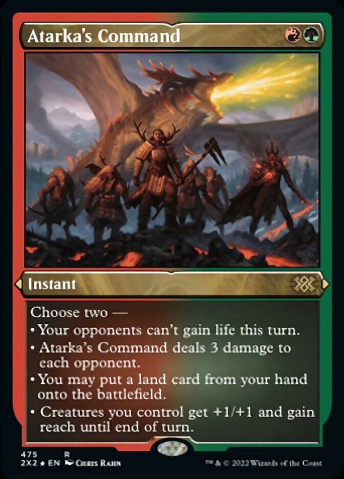 Atarka's Command (Foil Etched) [Double Masters 2022] | The CG Realm