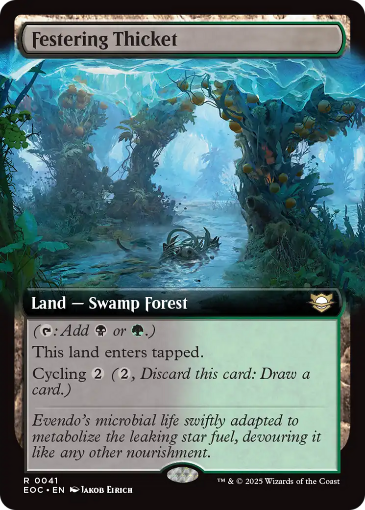 Festering Thicket (Extended Art) [Edge of Eternities Commander] | The CG Realm