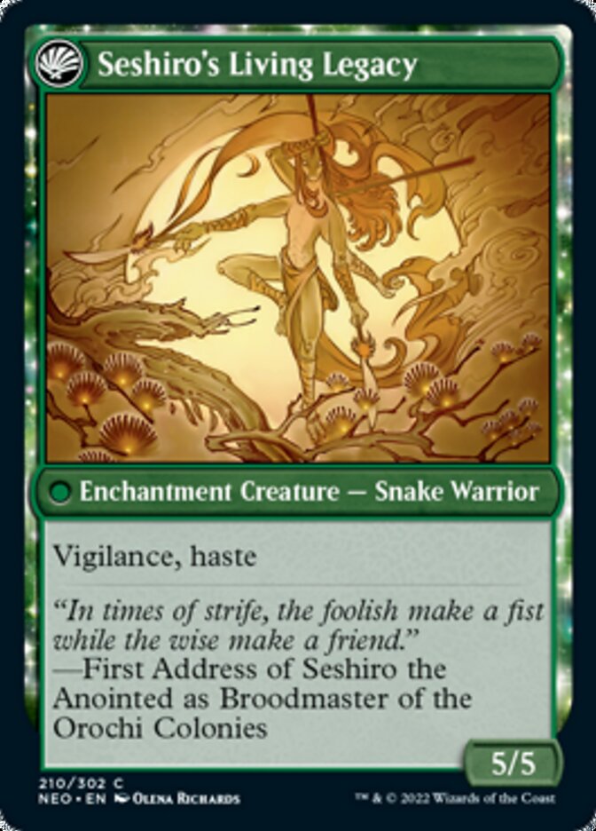 Tales of Master Seshiro (NEO-210) - Kamigawa: Neon Dynasty: (fandfc, enchantment)