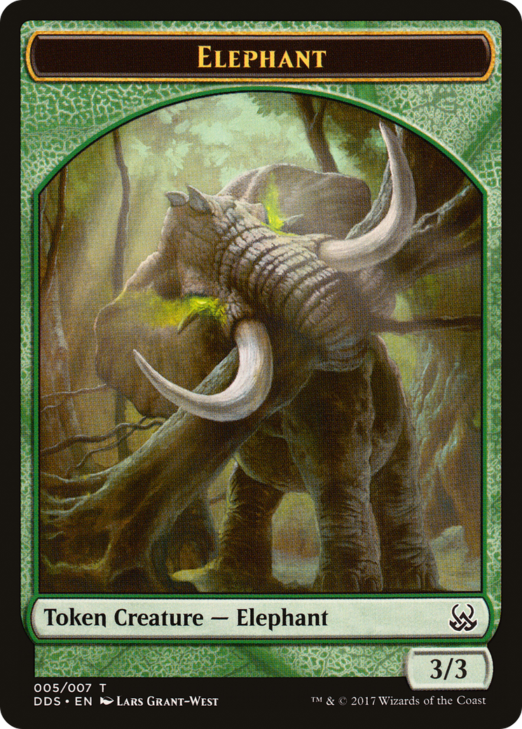 Elephant Token (DDS-005) - Duel Decks: Mind vs. Might Tokens