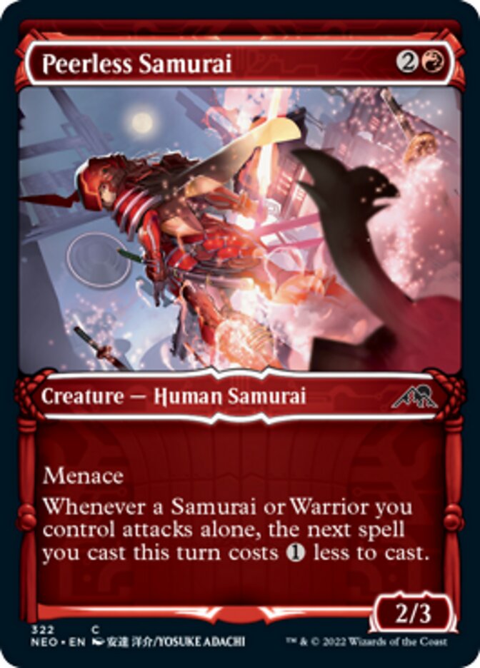 Peerless Samurai (Showcase Samurai) [Kamigawa: Neon Dynasty] | The CG Realm