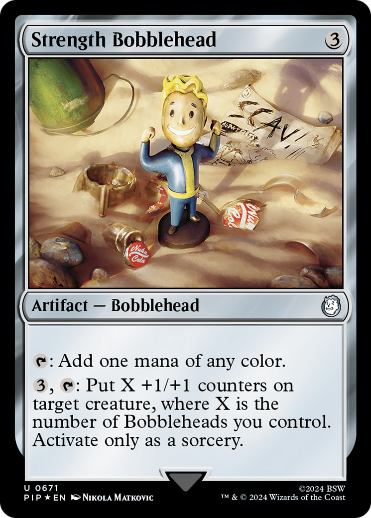 Strength Bobblehead (Surge Foil) [Fallout] | The CG Realm