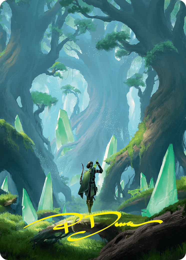 Forest Art Card (25/54) (Gold-Stamped Signature) [Foundations Art Series] | The CG Realm