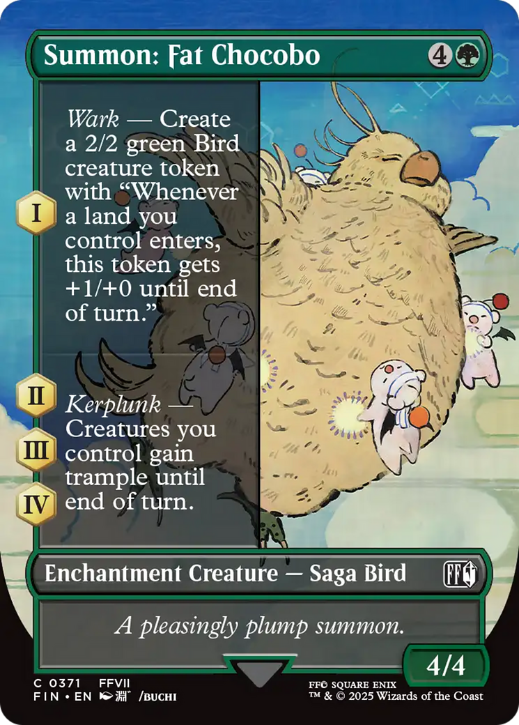 Summon: Fat Chocobo (Borderless) [FINAL FANTASY] | The CG Realm
