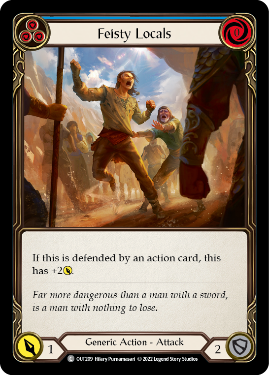 Feisty Locals (Blue) [OUT209] (Outsiders)  Rainbow Foil | The CG Realm