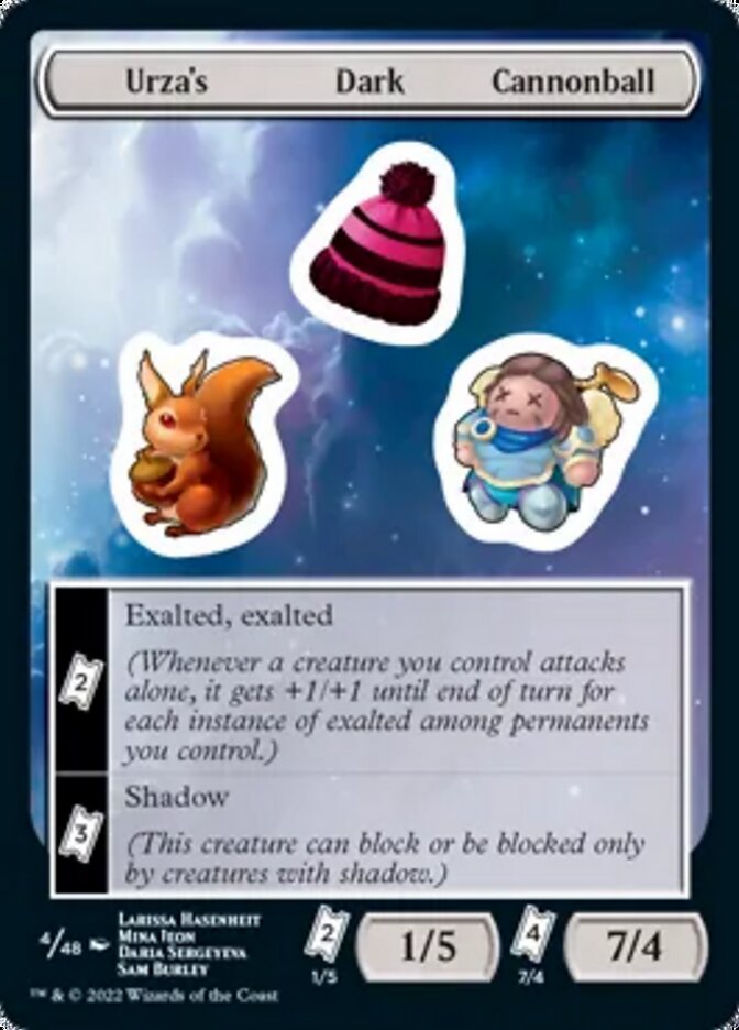 Urza's Dark Cannonball [Unfinity Stickers] | The CG Realm