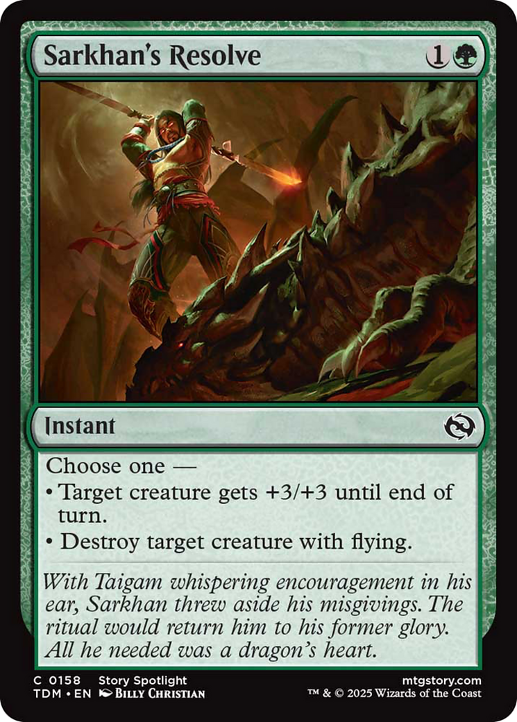 Sarkhan's Resolve [Tarkir: Dragonstorm] | The CG Realm