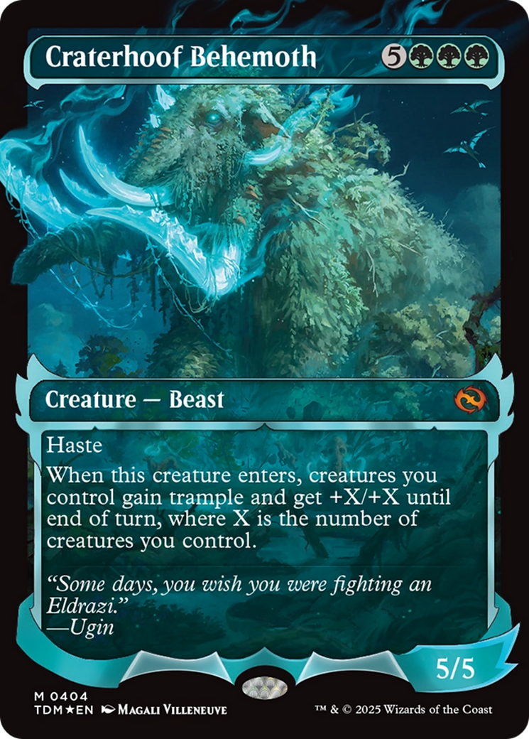 Craterhoof Behemoth (Showcase) [Tarkir: Dragonstorm] | The CG Realm