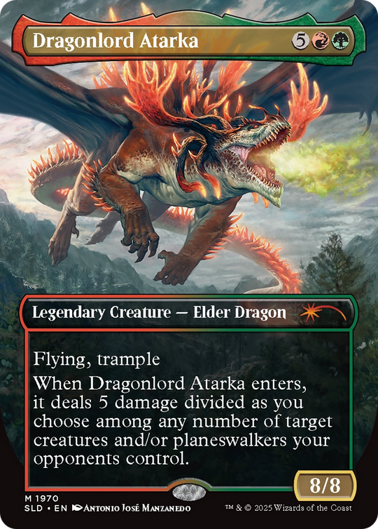 Dragonlord Atarka (SLD-1970) - Secret Lair Drop (Borderless) Foil