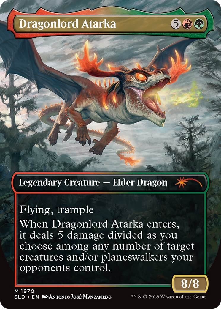 Dragonlord Atarka (SLD-1970) - Secret Lair Drop (Borderless) Foil