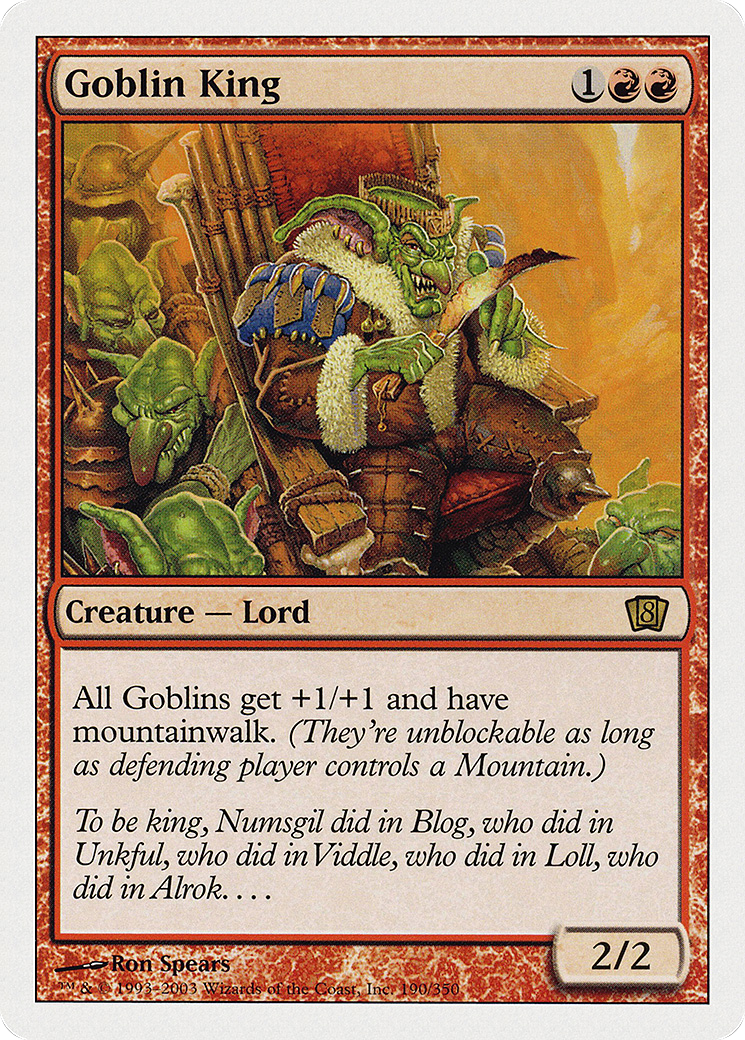 Goblin King (8ED-190) - 8th Edition