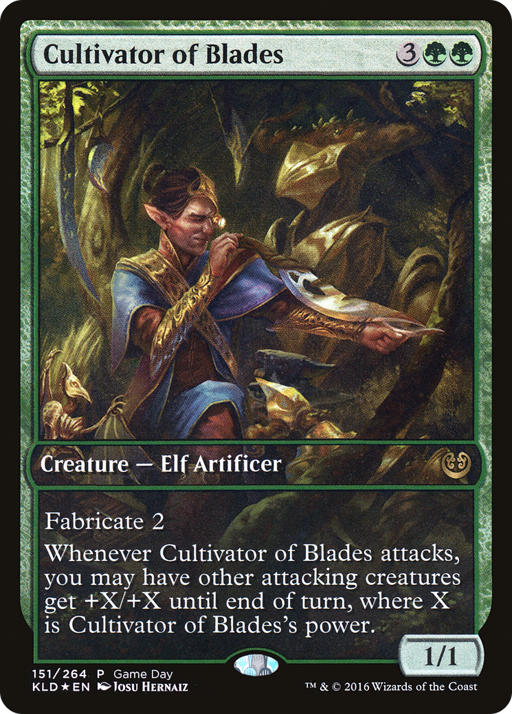 Cultivator of Blades (GAME-151) - Kaladesh Promos Foil