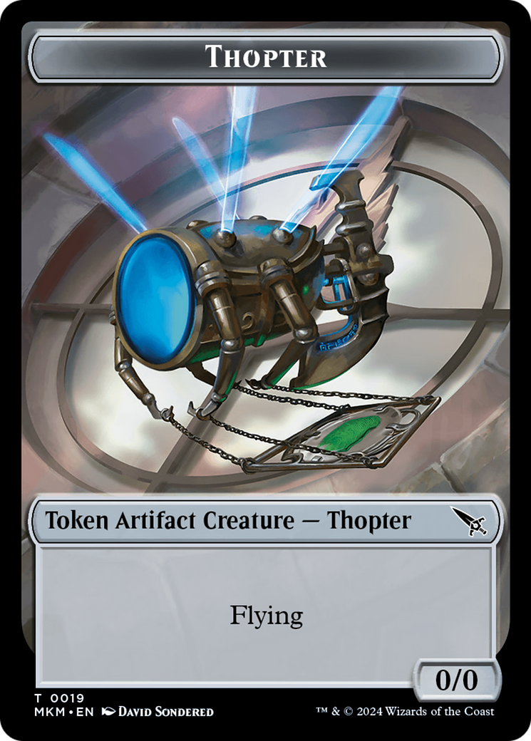 Thopter Token (0019) [Murders at Karlov Manor Tokens] | The CG Realm