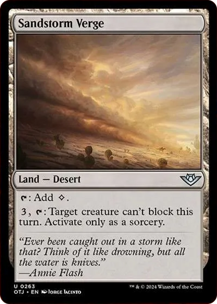 Sandstorm Verge [Outlaws of Thunder Junction] | The CG Realm