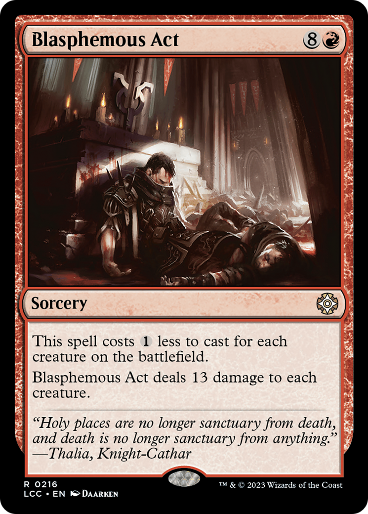 Blasphemous Act [The Lost Caverns of Ixalan Commander] | The CG Realm