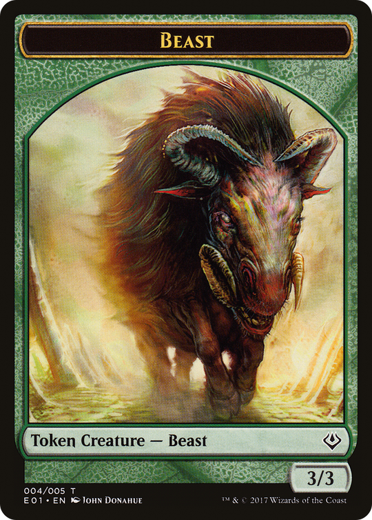 Beast (004) // Soldier Double-sided Token (AC2-4 // 1) - Archenemy: Nicol Bolas Tokens