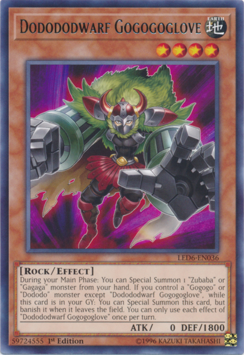Dodododwarf Gogogoglove [LED6-EN036] Rare | The CG Realm