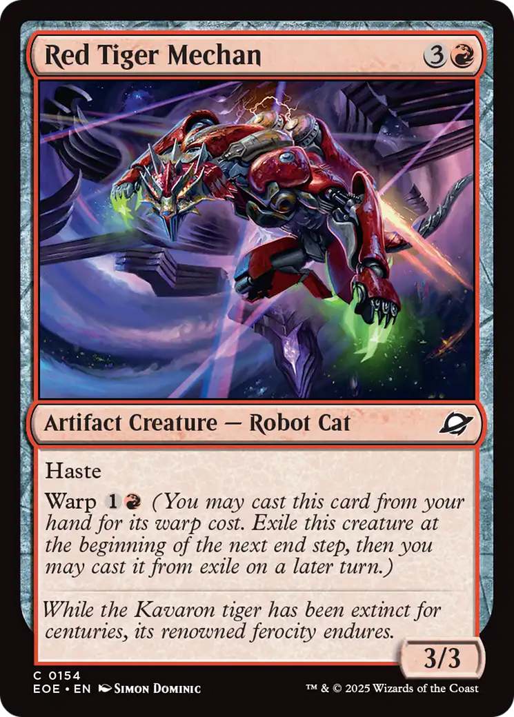 Red Tiger Mechan [Edge of Eternities] | The CG Realm