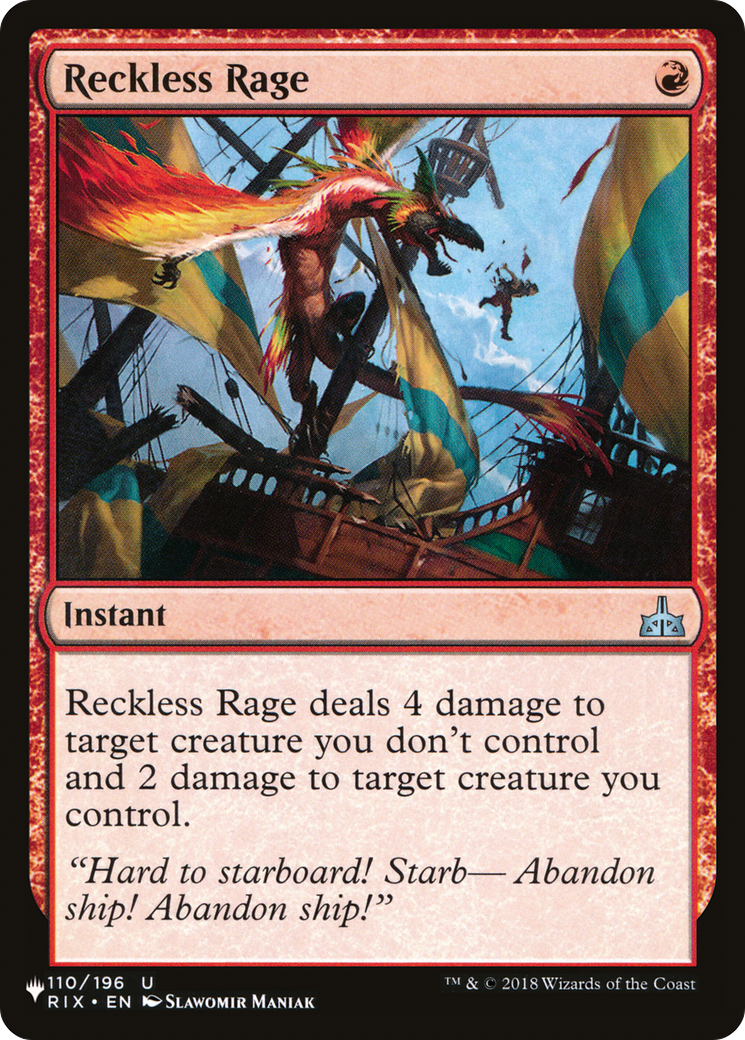Reckless Rage [The List] | The CG Realm