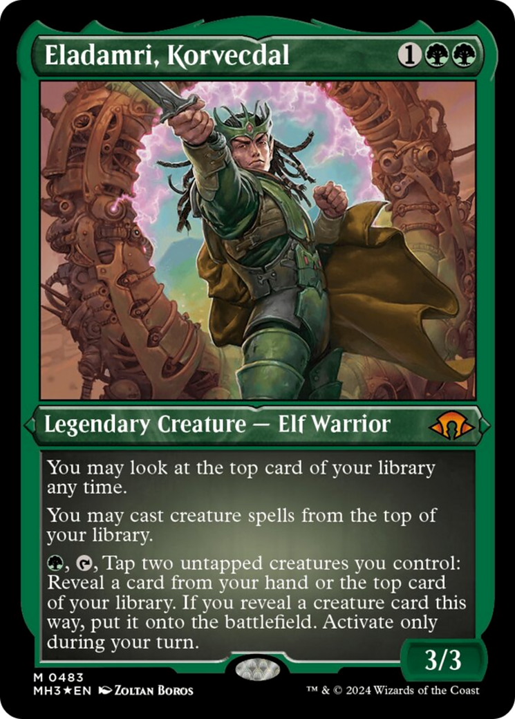 Eladamri, Korvecdal (Foil Etched) [Modern Horizons 3] | The CG Realm