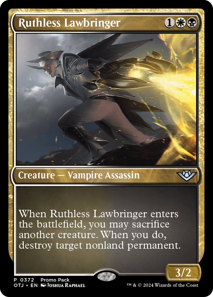 Ruthless Lawbringer (Promo Pack) [Outlaws of Thunder Junction Promos] | The CG Realm