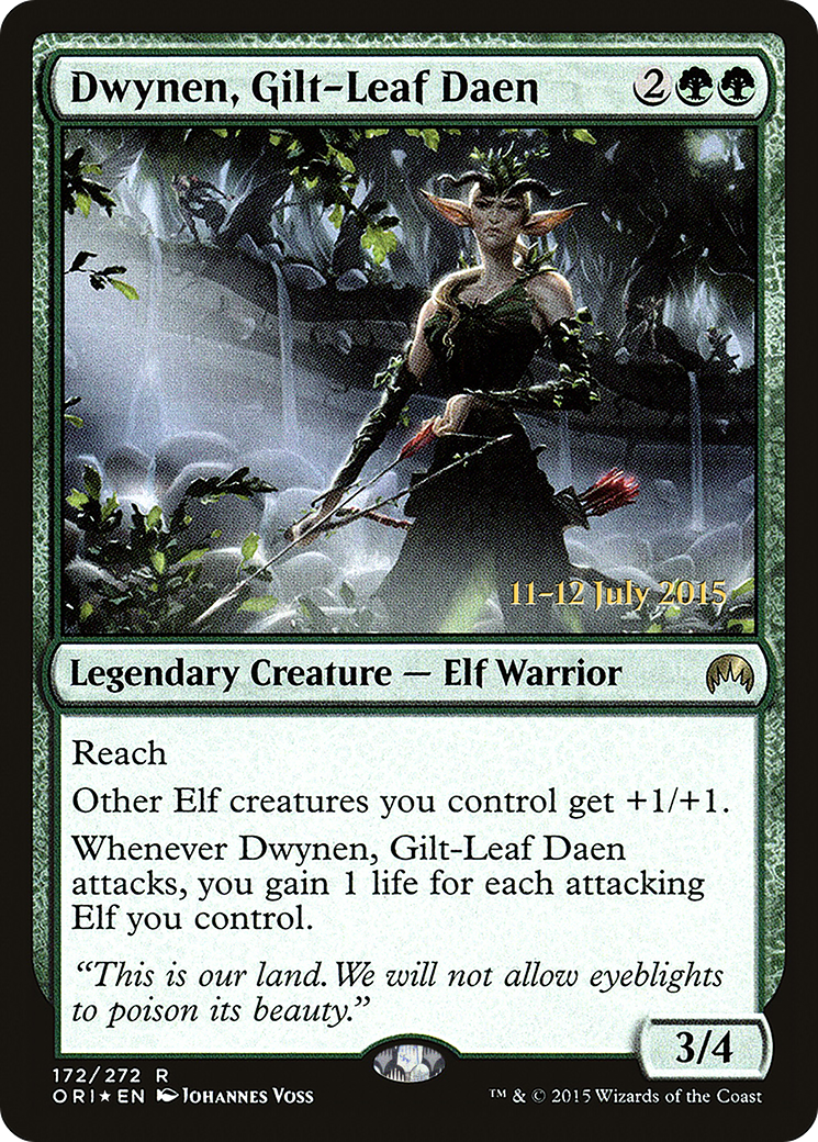 Dwynen, Gilt-Leaf Daen (PRE-172) - Magic Origins Promos Foil