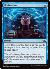 Brainstorm [Duskmourn: House of Horror Commander] | The CG Realm