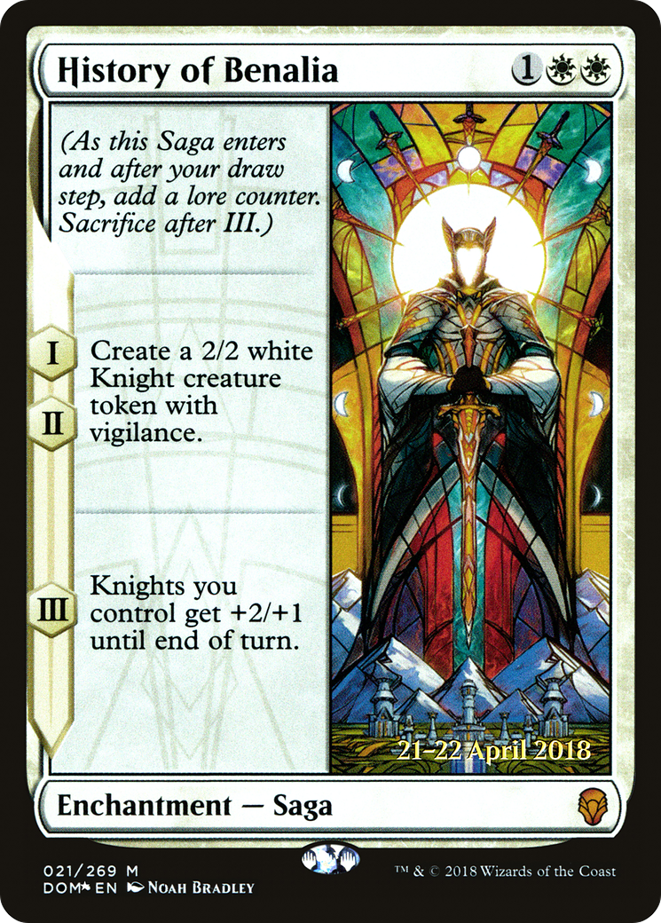 History of Benalia (PRE-021) - Dominaria Promos Foil