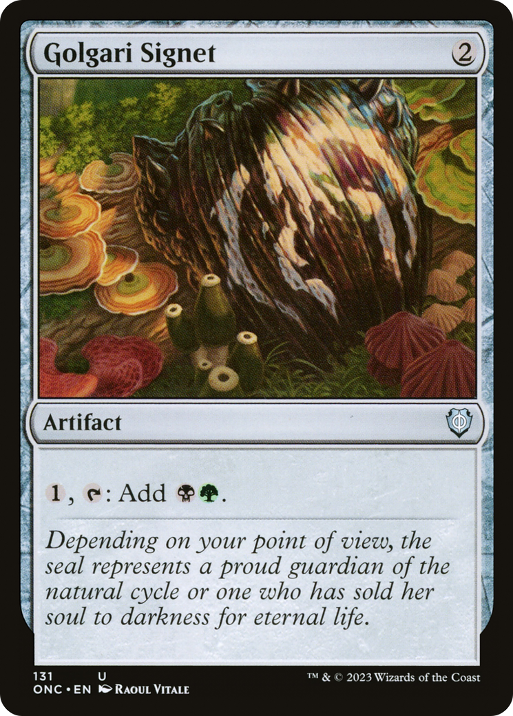 Golgari Signet [Phyrexia: All Will Be One Commander] | The CG Realm