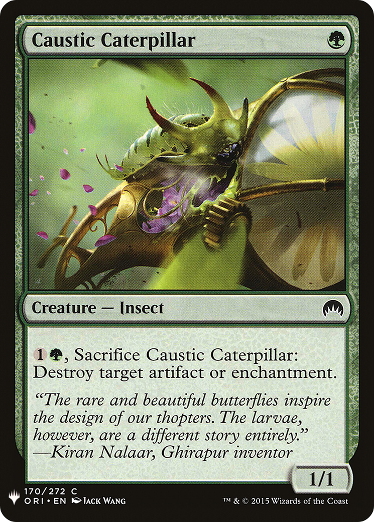 Caustic Caterpillar (LIST-ORI-170) - The List