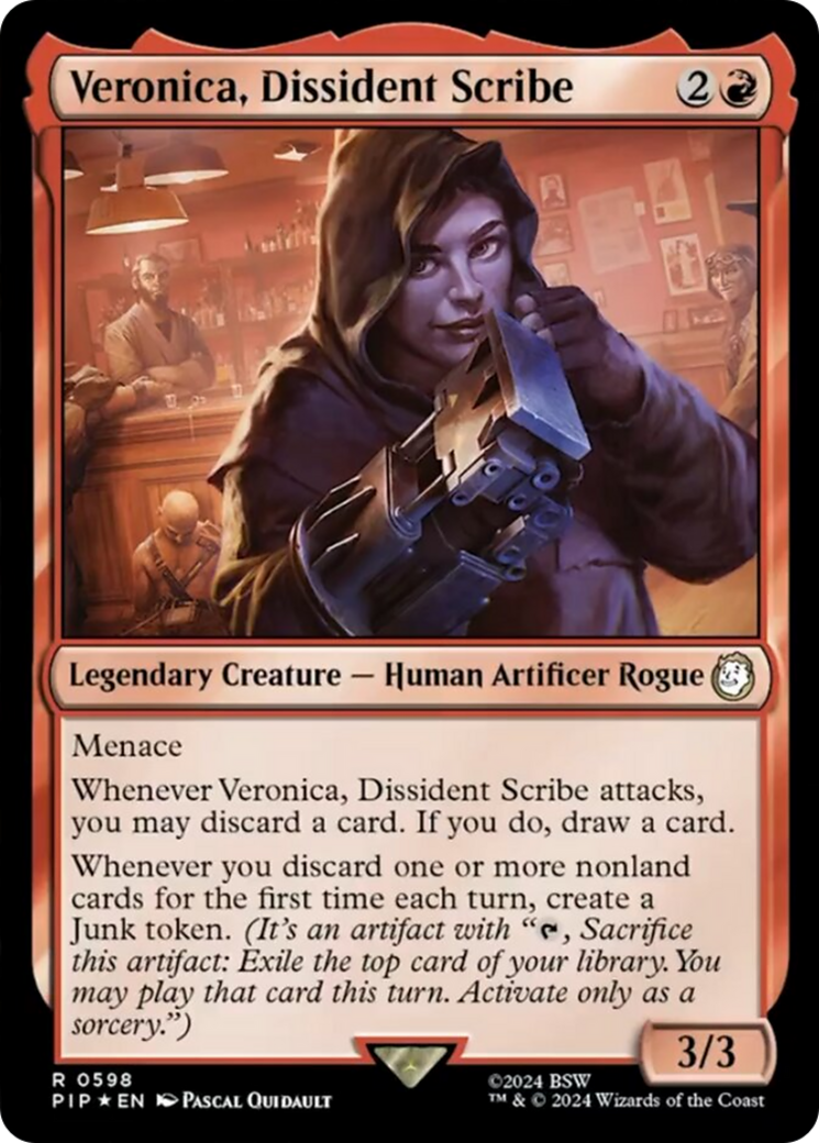 Veronica, Dissident Scribe (Surge Foil) [Fallout] | The CG Realm