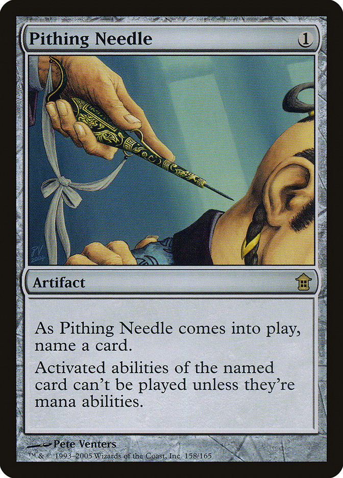 Pithing Needle [Saviors of Kamigawa] | The CG Realm