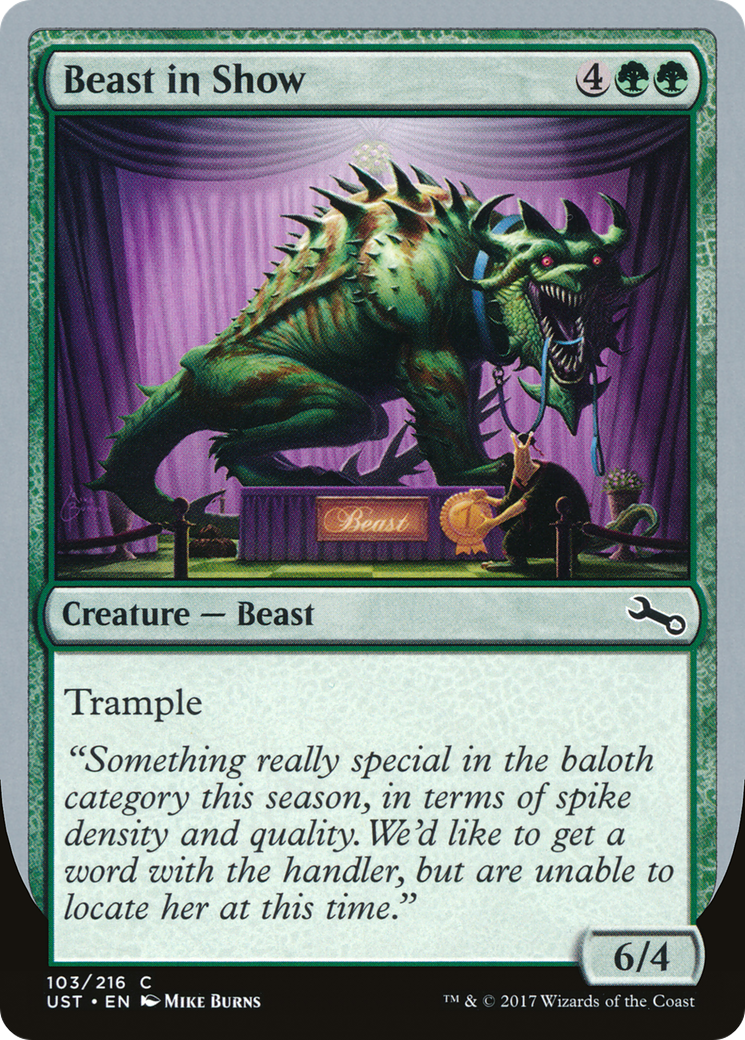 Beast in Show (C) (UST-103) - Unstable