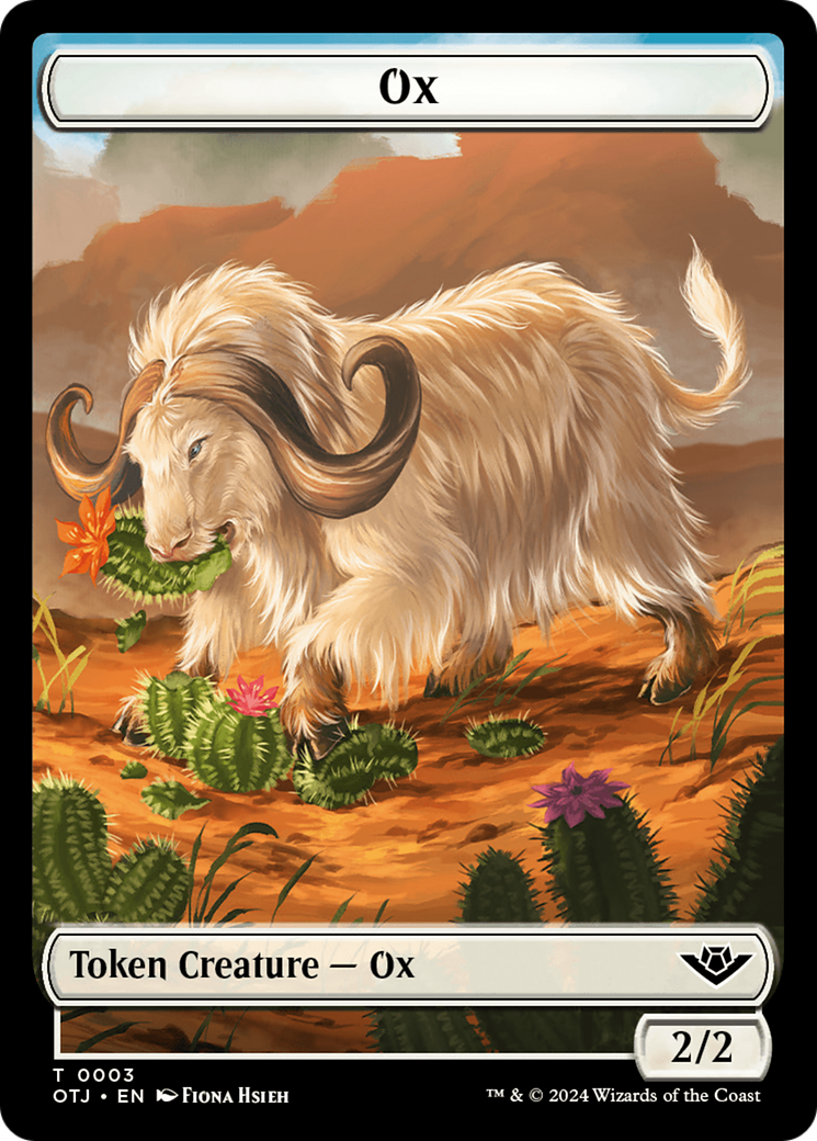 Ox // Plot Double-Sided Token [Outlaws of Thunder Junction Tokens] | The CG Realm