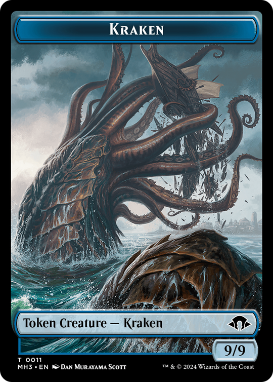 Servo // Kraken Double-Sided Token (MH3-33 // 11) - Modern Horizons 3 Foil
