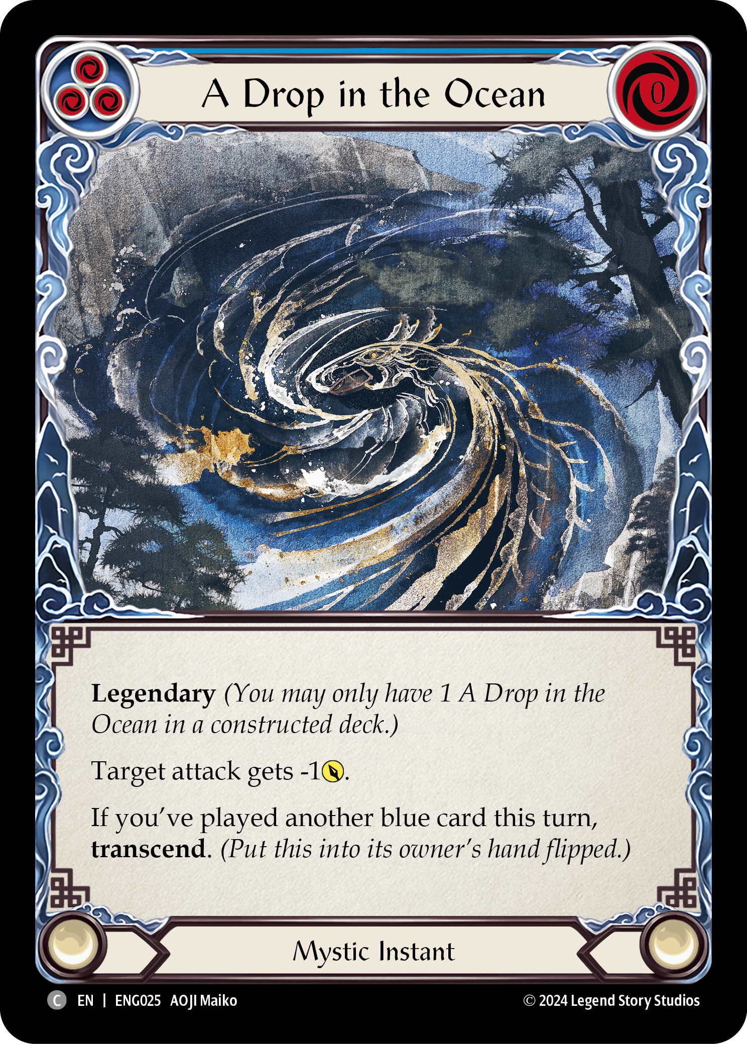 A Drop in the Ocean [ENG025] (Part the Mistveil Enigma Blitz Deck) | The CG Realm