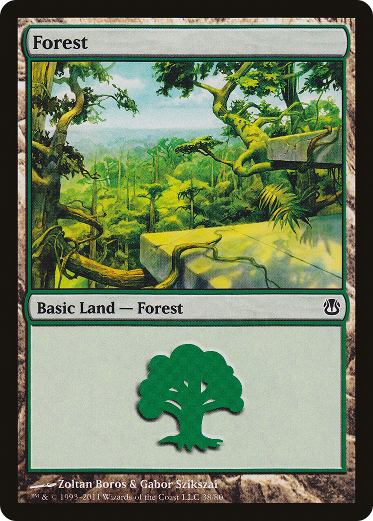 Forest (38) (DDH-038) - Duel Decks: Ajani vs. Nicol Bolas