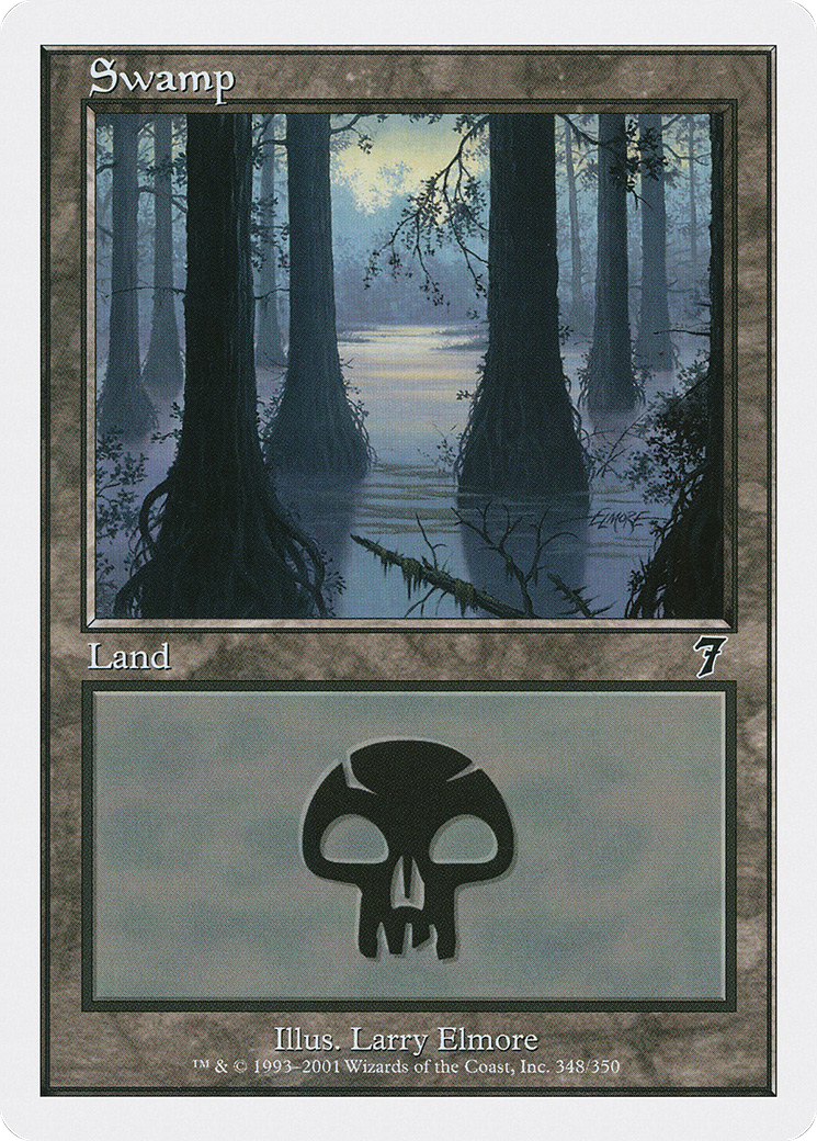 Swamp (348) (7ED-348) - 7th Edition