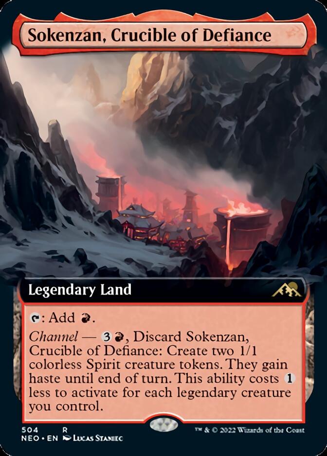 Sokenzan, Crucible of Defiance (Extended Art) [Kamigawa: Neon Dynasty] | The CG Realm
