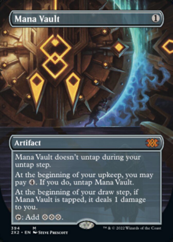 Mana Vault (Borderless Alternate Art) [Double Masters 2022] | The CG Realm