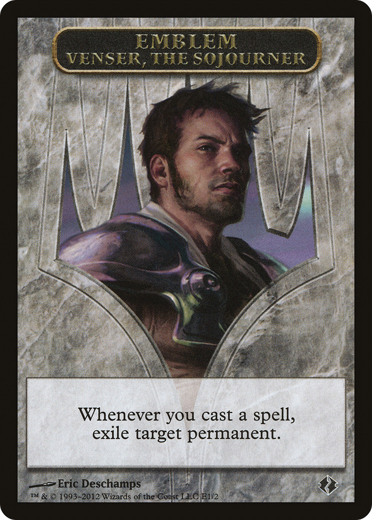 Emblem - Venser, the Sojourner (DDI-0E1) - Duel Decks: Venser vs. Koth Tokens