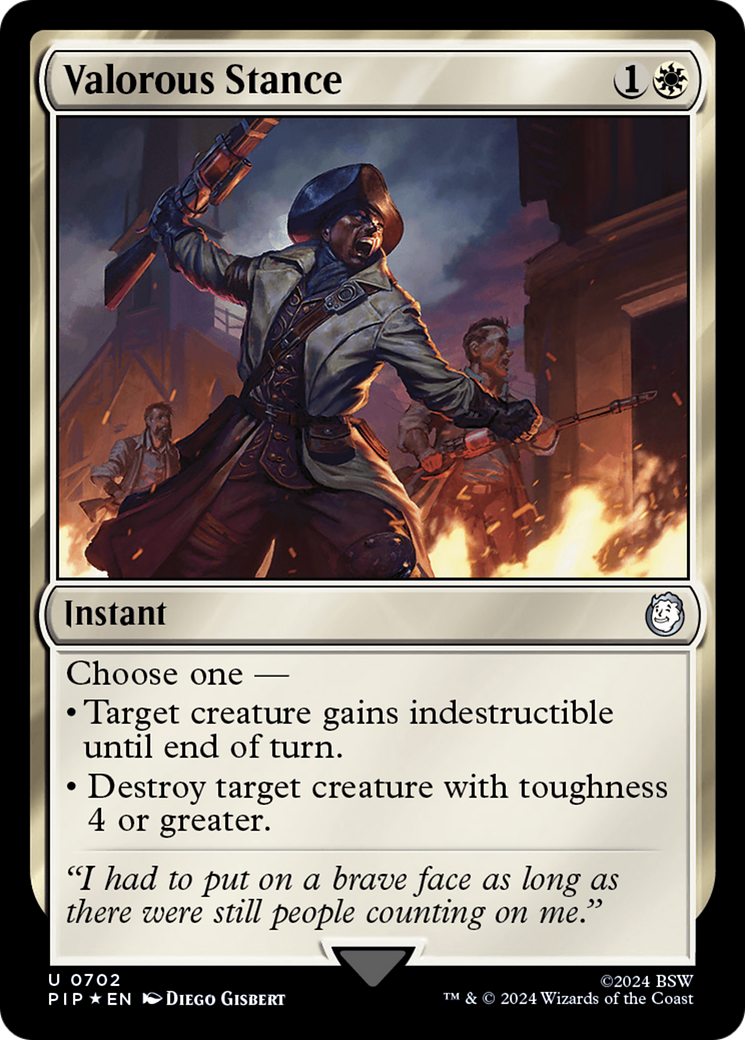 Valorous Stance (Surge Foil) (PIP-702) - Fallout Foil