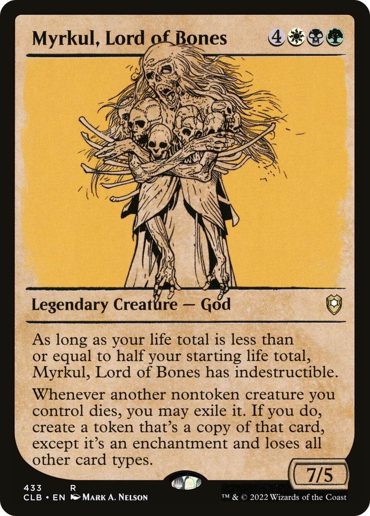 Myrkul, Lord of Bones (Showcase) (CLB-433) - Commander Legends: Battle for Baldur's Gate: (Showcase)
