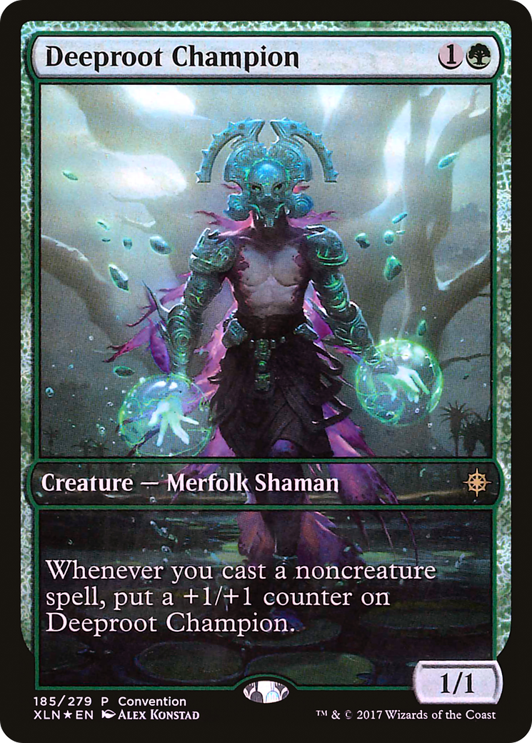 Deeproot Champion (2018 Convention Exclusive) (MEDIA-185) - Ixalan Promos Foil