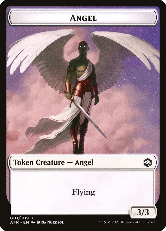 Angel // Dog Illusion Double-Sided Token [Dungeons & Dragons: Adventures in the Forgotten Realms Tokens] | The CG Realm